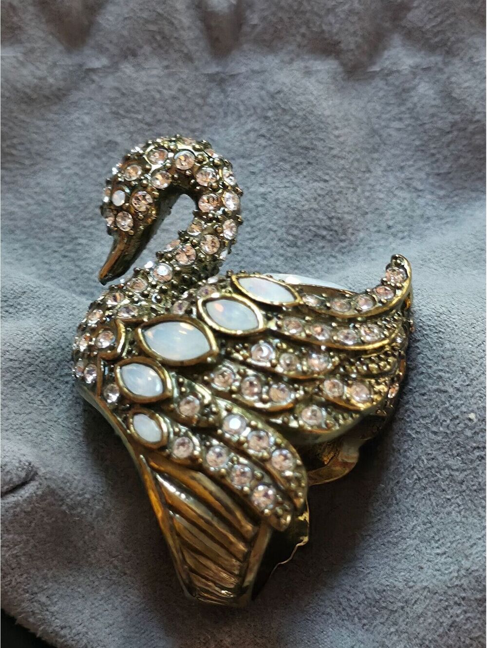 RARE Heidi Daus Graceful Expression Swan Ring/$200
